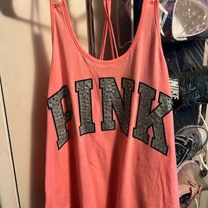Coral Victoria secret PINK tanks top. Size XS.